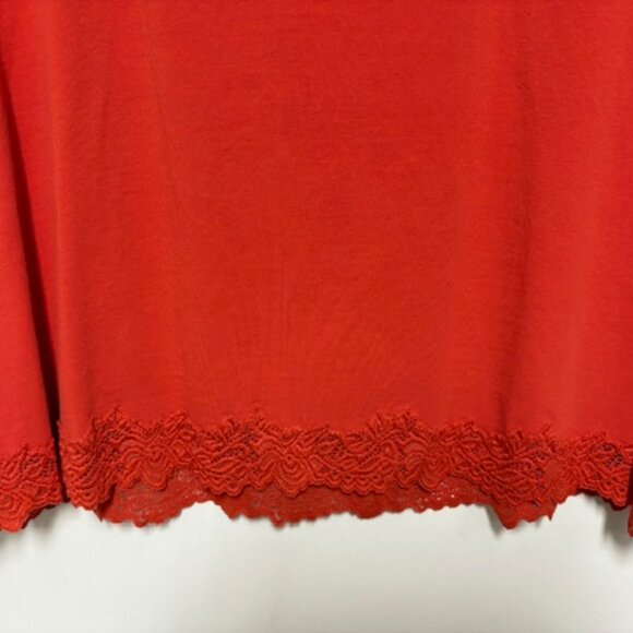 COLDWATER CREEK WOMENS BURNT ORANGE LACE TANK. SZ. 2X - Picture 2 of 3
